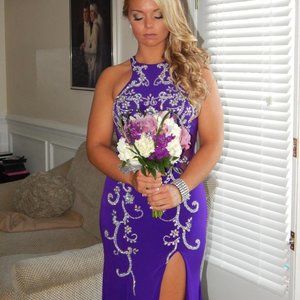 Rachel Allan Purple Prom Dress - Razor Back
